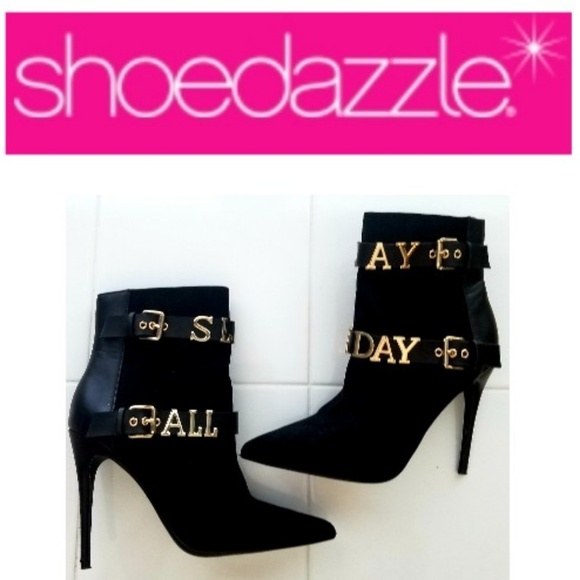 Shoe Dazzle Shoes - Shoedazzle Black High Heel Ankel Boots